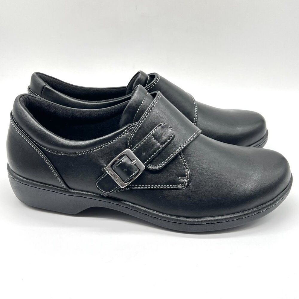 NEW Eastland Womens Size 11 11M Sherri Black‎ Flats Loafers Comfort Shoes